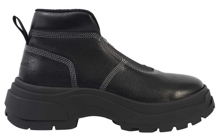 Order (W) Bota de Plataforma de Cuero Maison Margiela con Correa de Moda 'Negra' S57WR0139P3827T7041（yc）