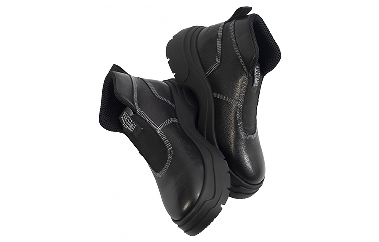 Shop (W) Bota de Plataforma de Cuero Maison Margiela con Correa de Moda 'Negra' S57WR0139P3827T7041（yc）
