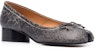 (W) Maison Margiela Kasut Tumit Tebal Slip-On Kulit Cetak 'Hitam' S58WZ0044P5342H9458