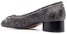 (W) Maison Margiela Kasut Tumit Tebal Slip-On Kulit Cetak 'Hitam' S58WZ0044P5342H9458