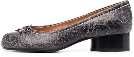 (Women) Maison Margiela Leather Print Slip-On Chunky Heel 'Black' S58WZ0044P5342H9458 (Women) Maison Margiela Leather Print Slip-On Chunky Heel 'Black' S58WZ0044P5342H9458