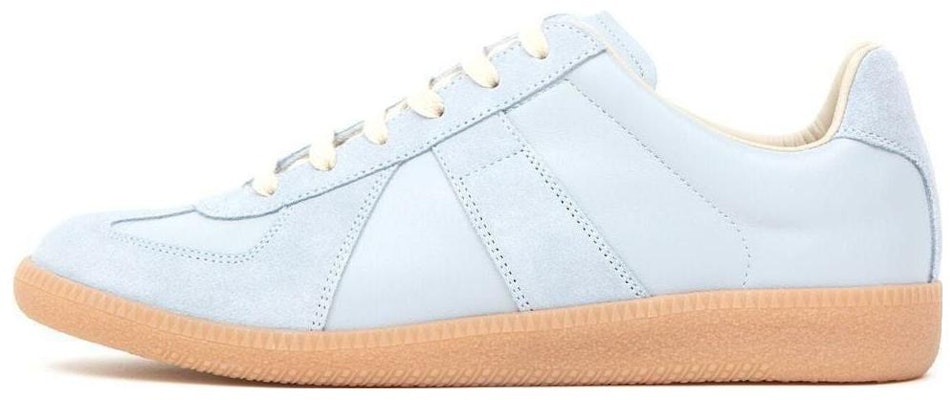 (Women) Maison Margiela Leather Round-Toe Lace-Up Low-Top Sneaker 'Blue' S58WS0109P1895 Buy (Women) Maison Margiela Leather Round-Toe Lace-Up Low-Top Sneaker 'Blue' S58WS0109P1895
