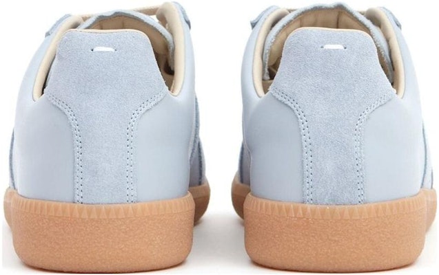 (Women) Maison Margiela Leather Round-Toe Lace-Up Low-Top Sneaker 'Blue' S58WS0109P1895 Shop (Women) Maison Margiela Leather Round-Toe Lace-Up Low-Top Sneaker 'Blue' S58WS0109P1895