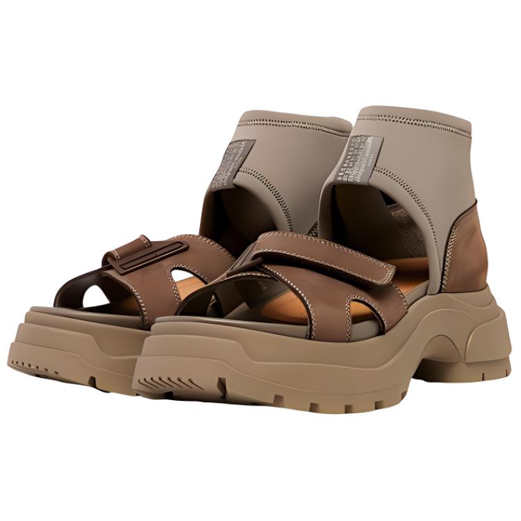 (W) Maison Margiela Leather Sandals 'Brown' 圖 3