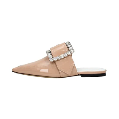 (W) Maison Margiela Leather Sandals 'Pink Crystals'