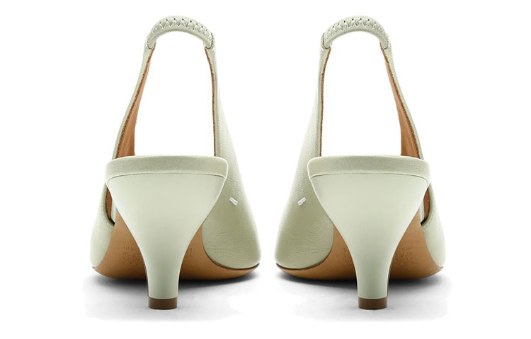 (W) Maison Margiela Leather Slingback 'Light Green' 圖 4