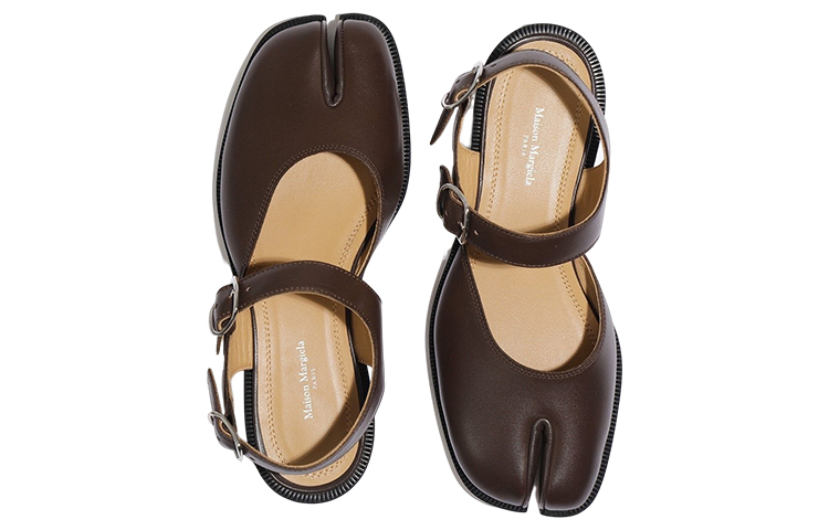 Lookbook (W) Maison Margiela Leder Slip-On Flats ''Braun'' S58WP0249P3292T2154