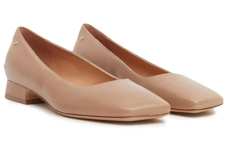 Order (W) Maison Margiela Flats de Piel 'Marrón' con Punta Cuadrada S58WZ0115P3753T2172