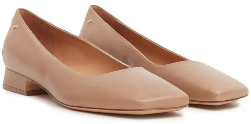 (W) Maison Margiela Flats de Piel 'Marrón' con Punta Cuadrada S58WZ0115P3753T2172 Order (W) Maison Margiela Flats de Piel 'Marrón' con Punta Cuadrada S58WZ0115P3753T2172