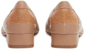 Shop (W) Maison Margiela Flats de Piel 'Marrón' con Punta Cuadrada S58WZ0115P3753T2172