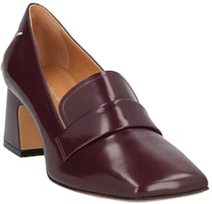 (W) Maison Margiela Talons Hauts Carrés en Cuir Slip-On ''Bordeaux'' S58WR0105PS679T5114 Lookbook (W) Maison Margiela Talons Hauts Carrés en Cuir Slip-On ''Bordeaux'' S58WR0105PS679T5114