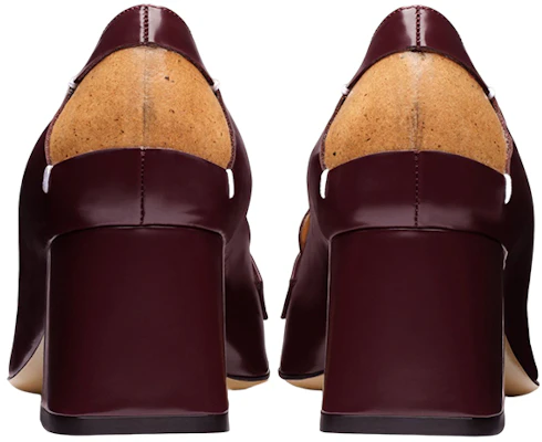 (W) Maison Margiela Talons Hauts Carrés en Cuir Slip-On ''Bordeaux'' S58WR0105PS679T5114 Purchase (W) Maison Margiela Talons Hauts Carrés en Cuir Slip-On ''Bordeaux'' S58WR0105PS679T5114