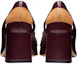 Purchase (W) Maison Margiela Talons Hauts Carrés en Cuir Slip-On ''Bordeaux'' S58WR0105PS679T5114