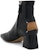 (W) Maison Margiela But Kulit Hujung Empat Segi Zip 6cm 'Hitam' S58WU0393PS679T8013
