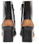 Purchase (W) Maison Margiela Leder Stiefeletten Quadrat-Zehe Reißverschluss 6cm ''Schwarz'' S58WU0393PS679T8013