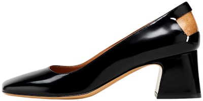 (Women) Maison Margiela Leather Square-Toe Block Heel Mules 'Black' S58WL0226PS679T8013 (Women) Maison Margiela Leather Square-Toe Block Heel Mules 'Black' S58WL0226PS679T8013