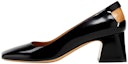 Buy (Women) Maison Margiela Leather Square-Toe Block Heel Mules 'Black' S58WL0226PS679T8013