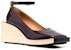 (W) Maison Margiela Kasut Tumit Kulit Hujung Petak 'Coklat' S58WL0224PS679T5114