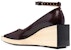 (W) Maison Margiela Kasut Tumit Kulit Hujung Petak 'Coklat' S58WL0224PS679T5114