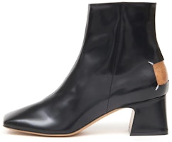 (Women) Maison Margiela Leather Square-Toe Zip Boots 6cm 'Black' S58WU0393PS679T8013 (Women) Maison Margiela Leather Square-Toe Zip Boots 6cm 'Black' S58WU0393PS679T8013