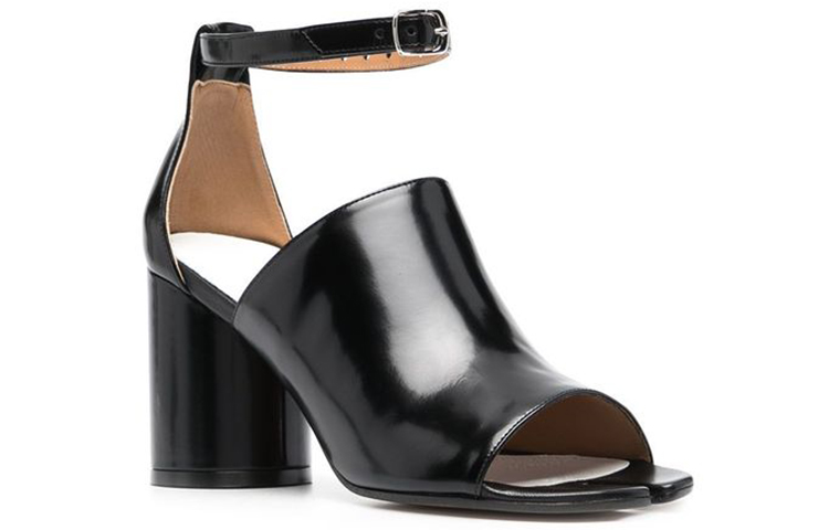 (W) Maison Margiela Leather Tabi Heels 'Black Buckle' 圖 2