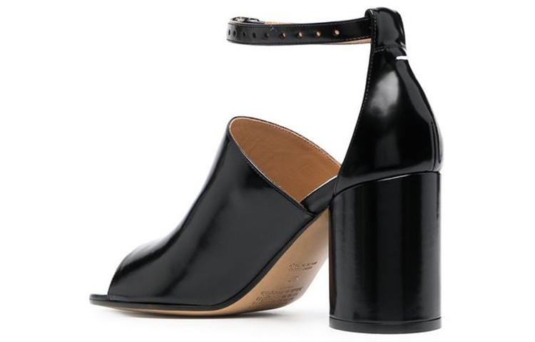 (W) Maison Margiela Leather Tabi Heels 'Black Buckle' 圖 3