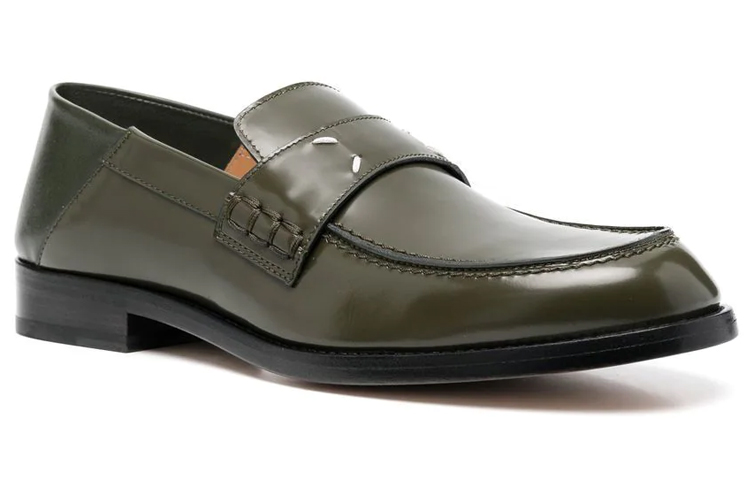 Order (W) Maison Margiela Kulit Tabi Loafer 'Jahitan Hijau' S58WR0090PS679T7167