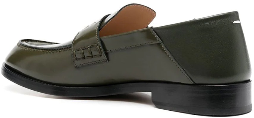 (Women) Maison Margiela Leather Tabi Loafer 'Green Stitches' S58WR0090PS679T7167 Lookbook (Women) Maison Margiela Leather Tabi Loafer 'Green Stitches' S58WR0090PS679T7167