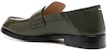 (W) Maison Margiela Kulit Tabi Loafer 'Hijau Stitches' S58WR0090PS679T7167