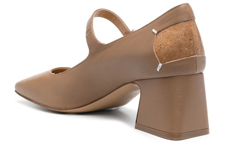 Shop (W) Maison Margiela 棕色小羊皮 Tabi 玛丽珍 6cm高跟鞋 S58WL0243P3753T2172