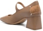 Shop (W) Maison Margiela Kulit Tabi Mary Jane Tumit 6cm 'Coklat' S58WL0243P3753T2172