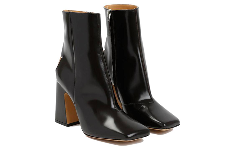 Lookbook (W) But Kasut Kulit Zip-Up Maison Margiela 'Hitam Coklat' S58WU0385PS679H9413