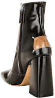 Shop (W) But Kasut Kulit Zip-Up Maison Margiela 'Hitam Coklat' S58WU0385PS679H9413