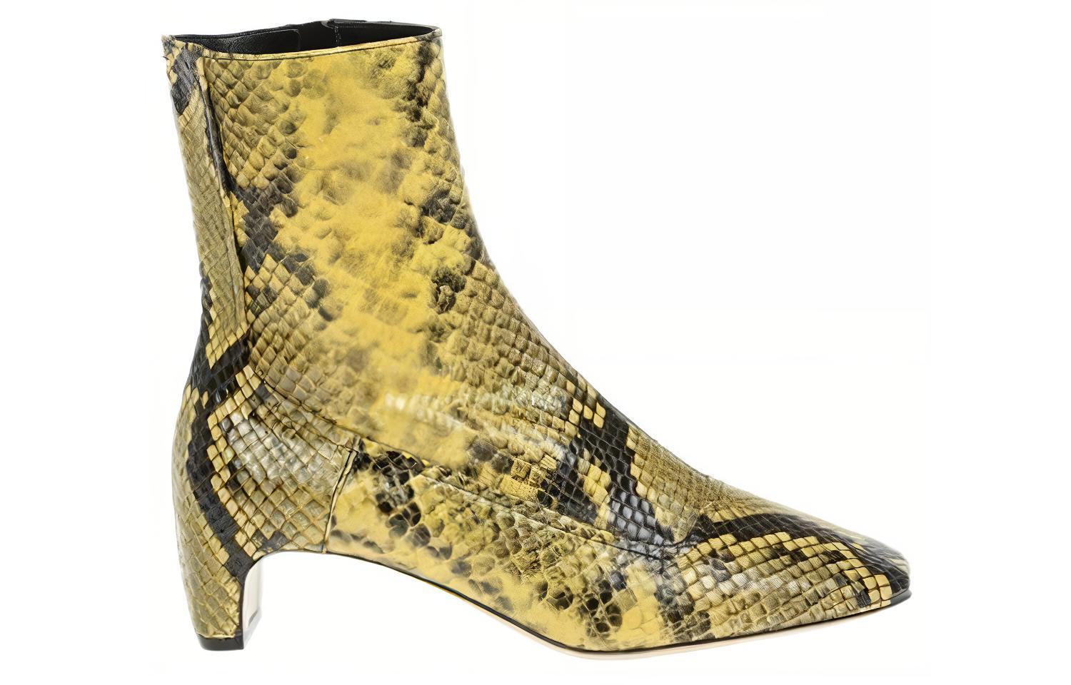 Order (W) But Ankle Kulit Maison Margiela Zip 'Kuning Hitam' S58WU0286P2785H1389