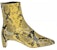 (W) But Ankle Kulit Maison Margiela Zip 'Kuning Hitam' S58WU0286P2785H1389