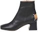 Buy (W) Maison Margiela But Kulit Zip Bertumit Blok Hujung Bulat 'Hitam' S58WU0393P3753T8013