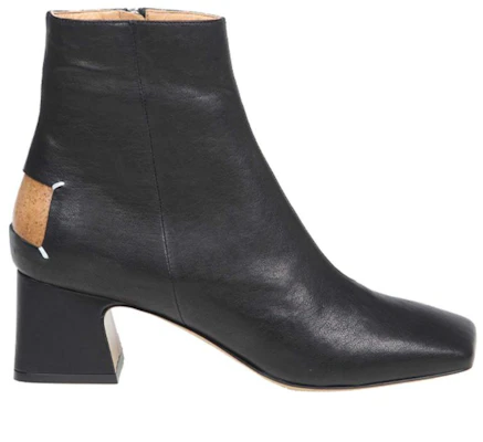(W) Bottes à talons blocs zippées en cuir noir Maison Margiela S58WU0393P3753T8013 Order (W) Bottes à talons blocs zippées en cuir noir Maison Margiela S58WU0393P3753T8013