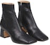 Lookbook (W) Maison Margiela But Kulit Zip Bertumit Blok Hujung Bulat 'Hitam' S58WU0393P3753T8013