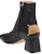 (W) Maison Margiela But Kulit Zip Bertumit Blok Hujung Bulat 'Hitam' S58WU0393P3753T8013
