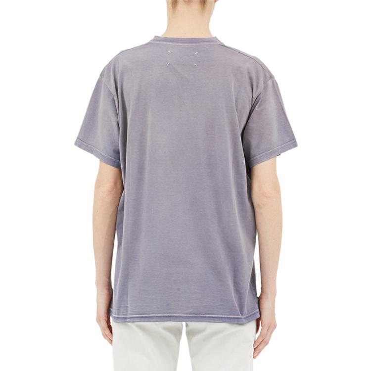 Shop (W) Maison Margiela Kaos Oversized Ungu Logo Print SS23 Lilac. S51GC0519S20079-225