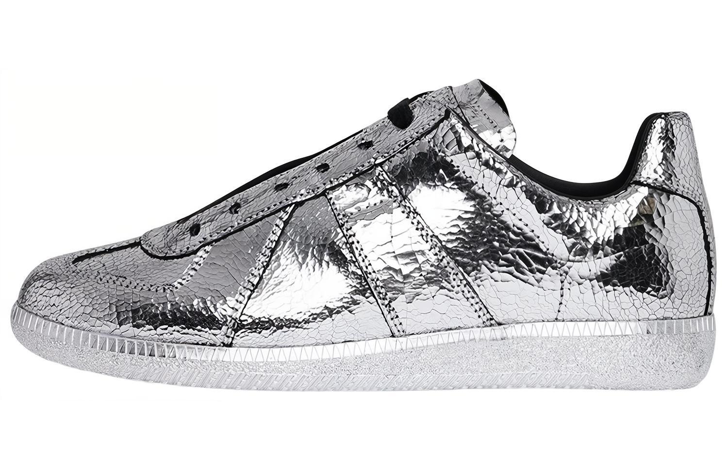 (W) Maison Margiela Low-Top Lace-Up Sneaker 'Silver'