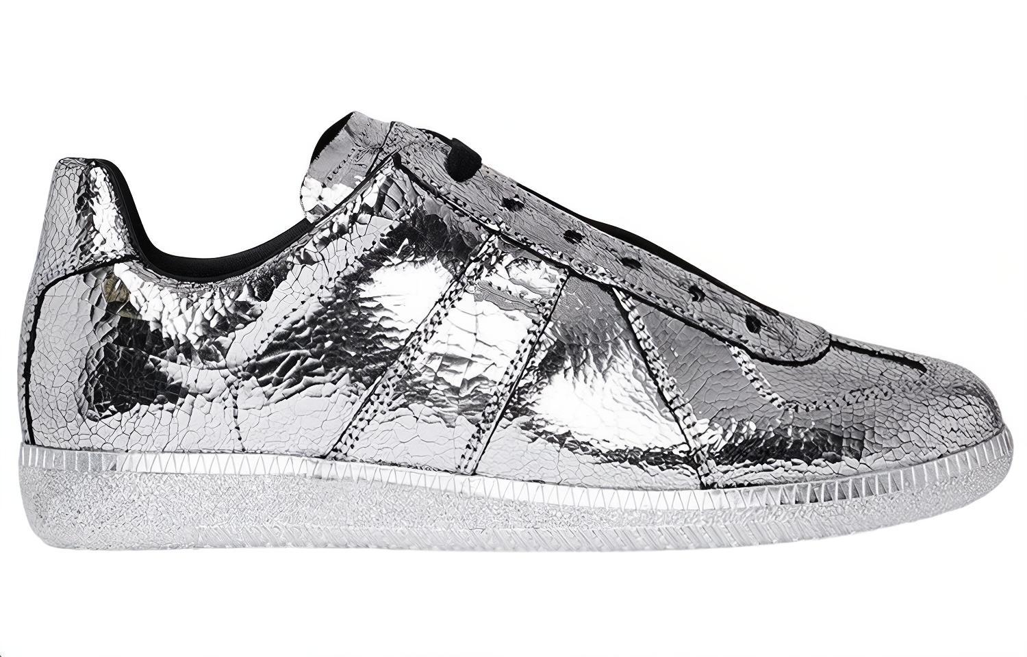 (W) Maison Margiela Low-Top Lace-Up Sneaker 'Silver' 圖 2