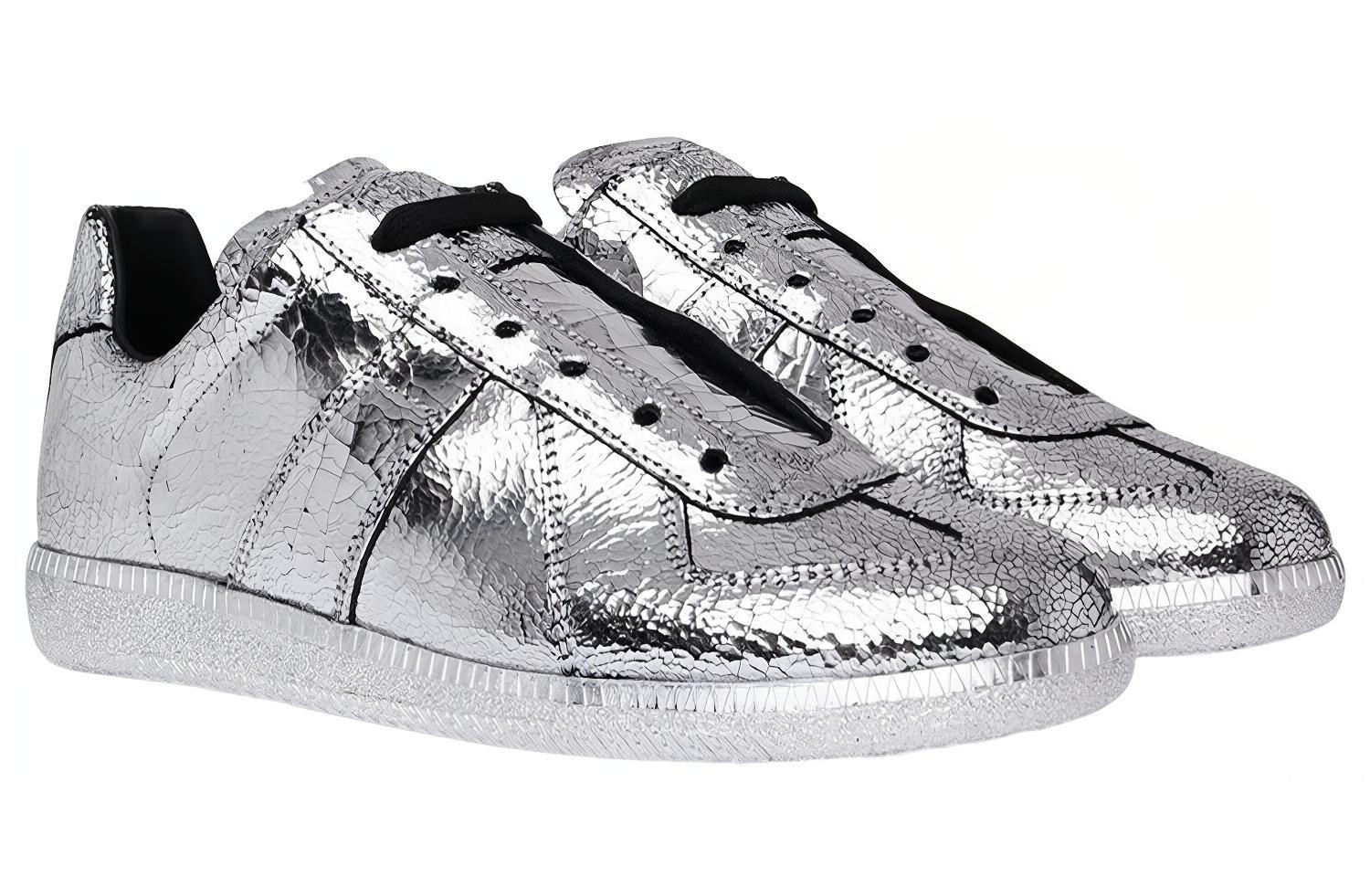 (W) Maison Margiela Low-Top Lace-Up Sneaker 'Silver' 圖 3