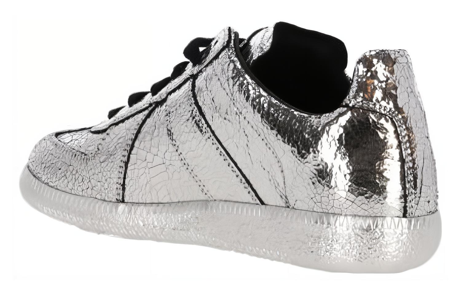 (W) Maison Margiela Low-Top Lace-Up Sneaker 'Silver' 圖 4