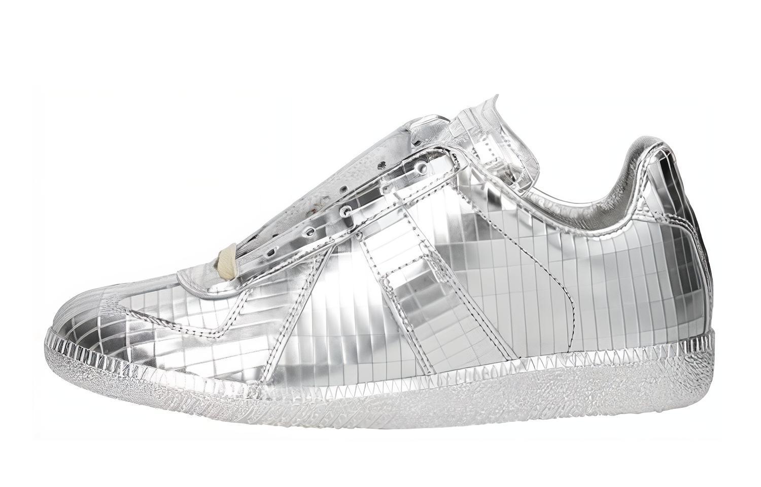 (Women) Maison Margiela Low Top Leather Sneaker 'Silver' S58WS0065SY0976905