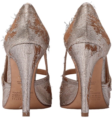 (Women) Maison Margiela Mary Jane High Heels 'Distressed Fabric Silver' S58WL0236P5153H7730 Shop (Women) Maison Margiela Mary Jane High Heels 'Distressed Fabric Silver' S58WL0236P5153H7730