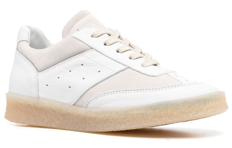 Order (W) Maison Margiela MM6 Panelled Lace-Up Sneaker 'White Birch' Putih S59WS0192-P0673-H1744