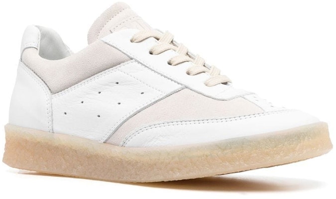(Women) Maison Margiela MM6 Panelled Lace-Up Sneaker 'White Birch' S59WS0192-P0673-H1744 Order (Women) Maison Margiela MM6 Panelled Lace-Up Sneaker 'White Birch' S59WS0192-P0673-H1744