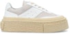 (W) Maison Margiela MM6 Panelled Platform Sneaker 'Putih Silver Birch' S59WS0189-P0673-H1744