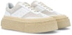 (W) Maison Margiela MM6 Panelled Platform Sneaker 'Putih Silver Birch' S59WS0189-P0673-H1744